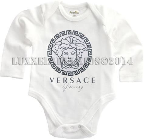 versace clothes for babies|Versace baby onsie.